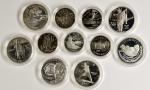 Lot of (20) Modern Commemorative Half Dollars and Silver Dollars. Proof. (Uncertified).