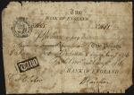 Bank of England, A. Newland, a contemporary forgery of a £2, 8 January 1806, serial number 1685, (EP