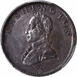 Undated (1815-1820) Double-Head Cent. Baker-6, Musante GW-110, W-11200. Rarity-1. Plain Edge. AU-55 