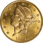 1904 Liberty Head Double Eagle. MS-63 (NGC). CAC. OH.