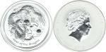 Australia; 2012, “Year of dragon”, large silver coin $10,  diameter 85.5mm, 999 fine silver, 9.990 o