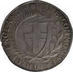 GREAT BRITAIN. Commonwealth. Crown, 1653. London Mint; mm: sun/-. PCGS AU-58.