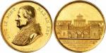 Vatican, Pie IX (1846-1878). Médaille en or 1870, célébrant l’achèvement des travaux du cimetière de