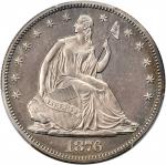 1876 Liberty Seated Half Dollar. Proof-64 (PCGS).