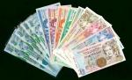 巴哈马，斐济及根西岛纸钞一组6枚，包括2005年巴哈马中央银行10元连号6枚、1993年斐济储备银行纸钞5枚，$1, $2, $5, $10 及 $20、及1996-2008年根西岛纸钞5枚，5, 1