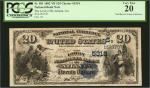 Atlanta, Georgia. $20  1882 Value Back. Fr. 581. The Lowry NB. Charter #5318. PCGS Currency Very Fin