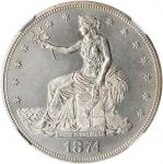 1874 Trade Dollar. Proof-61 (NGC).