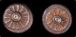 缅甸钱币一组。两枚。 BURMA. Mon Kingdom of Dvaravati. Duo of Silver Units (88 Rattis) (2 Pieces), ND (300-550 