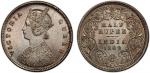 BRITISH INDIA: Victoria, Empress, 1876-1901, AR ½ rupee, 1862(c), KM-472, S&W-4.199, Prid-255, type 