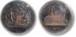 1882年大不列颠布拉德福德艺术展纪念银样章一枚，图案立体饱满，细节完美清晰，PCGS SP63，评级编号：46475565