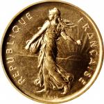 FRANCE. Gold 5 Francs Piefort, 1970. Paris Mint. NGC PROOF-68.