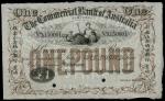 The Commercial Bank of Australia Limited, specimen ￡1, 18- (1880), serial number A150001-A150001, bl