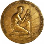 1936 Berwind-White Coal Mining Company 50th Anniversary Medal. Bronze. 81 mm. By Tiffany. Extremely 