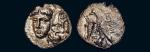 约公元前4世纪古希腊双子鹰和海豚银币