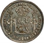 MEXICO. Silver Proclamation Medal, 1789. Charles IV. PCGS MS-61.
