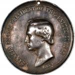 1853 Franklin Pierce Indian Peace Medal. Silver. Second Size. Julian IP-33, Prucha-49. Very Fine.