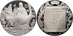 1987年寿星金银纪念银章3.3两 近未流通