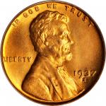 1937-S Lincoln Cent. MS-67 RD (PCGS).