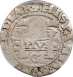 MEXICO. Cob Real, ND (1541-42)-oMo/oMo G. Mexico City Mint. Carlos & Johanna. PCGS VF-20.