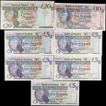 IRELAND, NORTHERN. Lot of (7). Bank of Ireland. 5, 10 & 20 Pounds, 1990-2008. P-70a, 72a, 74, 79b, 7
