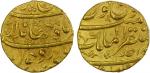 India - Mughal Empire. MUGHAL: Jahandar, 1712-1713, AV mohur (10.87g), Multan, year one (ahad), KM-3