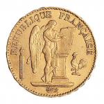 1876年法国金币一枚