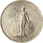 1901-C年英国贸易银元站洋一圆银币。加尔各答铸币厂。GREAT BRITAIN. Trade Dollar, 1901-C. Calcutta Mint. PCGS MS-64 Gold Shie