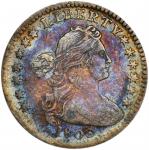 1803 Draped Bust Half Dime. LM-1. Rarity-6. Small 8. VF Details--Scratch (PCGS).