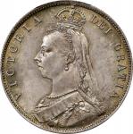 GREAT BRITAIN. 1/2 Crown, 1887. London Mint. Victoria. PCGS MS-65.