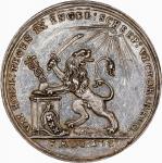 1781 Battle of Doggersbank Medal. Betts-590. Silver, 25.8 mm. MS-61 (PCGS).