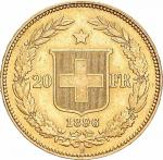 1896瑞士20 法郎金币 