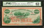 MEXICO. Banco de Londres Mexico y Sud America. 1000 Pesos, ND (1866-75). P-S223Bs. Specimen. PMG Unc