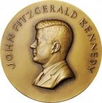 1961 John F. Kennedy Inaugural Medal. Bronze. 70.1 mm. Dusterberg-OIM 15B70, MacNeil-JFK 1961-3. Min