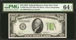 Fr. 2005-Bm. 1934 $10  Federal Reserve Mule Note. New York. PMG Choice Uncirculated 64 EPQ.