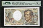 1983年法国200法郎，编号R.015 788182，PMG 66EPQ