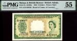 Board of Commissioners of Currency, Malaya and British Borneo, $5, 21 March 1953, serial number A/33