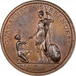 1759 Guadeloupe Taken Medal. Betts-417. Copper, 39.8 mm. MS-64 RB (PCGS).