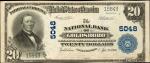 Goldsboro, North Carolina. $20 1902 Plain Back. Fr. 658. The NB. Charter #5048. Extremely Fine.