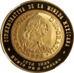 MEXICO. Mexico Numismatic Society Historic Coins Series Gold Medal, 1973-Mo. Mexico City Mint. NGC M
