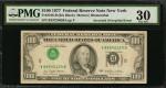 Fr. 2168-B. 1977 $100 Federal Reserve Note. New York. PMG Very Fine 30. Inverted Overprint Error.
