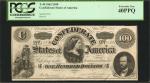 T-49. Confederate Currency. 1862 $100. PCGS Currency Extremely Fine 40 PPQ.