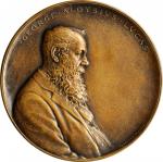 1899 George Aloysius Lucas Plaque. Bronze. 143.0 mm. By Victor D. Brenner. Smedley-28. Mint State.
