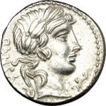 The Roman Republic, C. Vibius C.f. Pansa. AR Denarius, circa 90 BC. Cr. 342/5b. B. 1. Syd. 684b. 3.8
