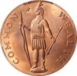 1788 (ca. 1945) Massachusetts Cent. Evans (Evanson) Restrike. Breen-972. Copper. MS-65 RD (PCGS).