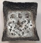COINS. CHINA - SYCEES. Qing Dynasty : Silver 50-Tael Square Sycee, stamped, 1880g. Multiple small Ch