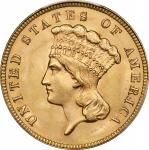 1888 Three-Dollar Gold Piece. MS-65 (PCGS).
