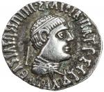 INDO-GREEK: Apollodotus II， ca。 80-65 BC， AR drachm 402。38g41， Bop-2D， king39s head right  Athena Al