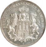 GERMANY. Hamburg. 3 Mark, 1909-J. Hamburg Mint. Free City. PCGS MS-65.