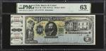 CHILE. El Banco de Curico. 20 Pesos, 1898. P-36r. Remainder. PMG Choice Uncirculated 63.