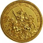 HUNGARY. St. George Gold Medallic Multiple Ducat, ND.